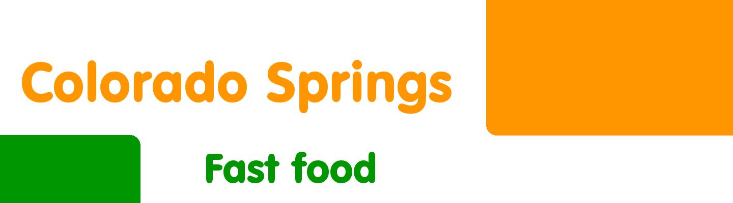 Best fast food in Colorado Springs - Rating & Reviews